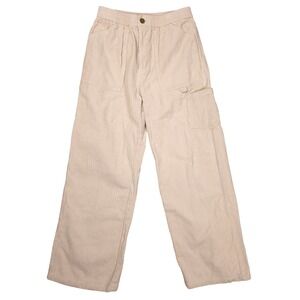 Altar'd State Corduroy Wide Leg Pants Extra Side Pocket Cream Women's S